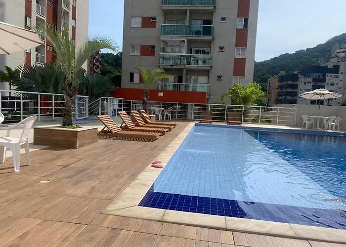 Apartamento Guaruja Lazer Completo Villa Di Fiori 600Mts Da Praia
